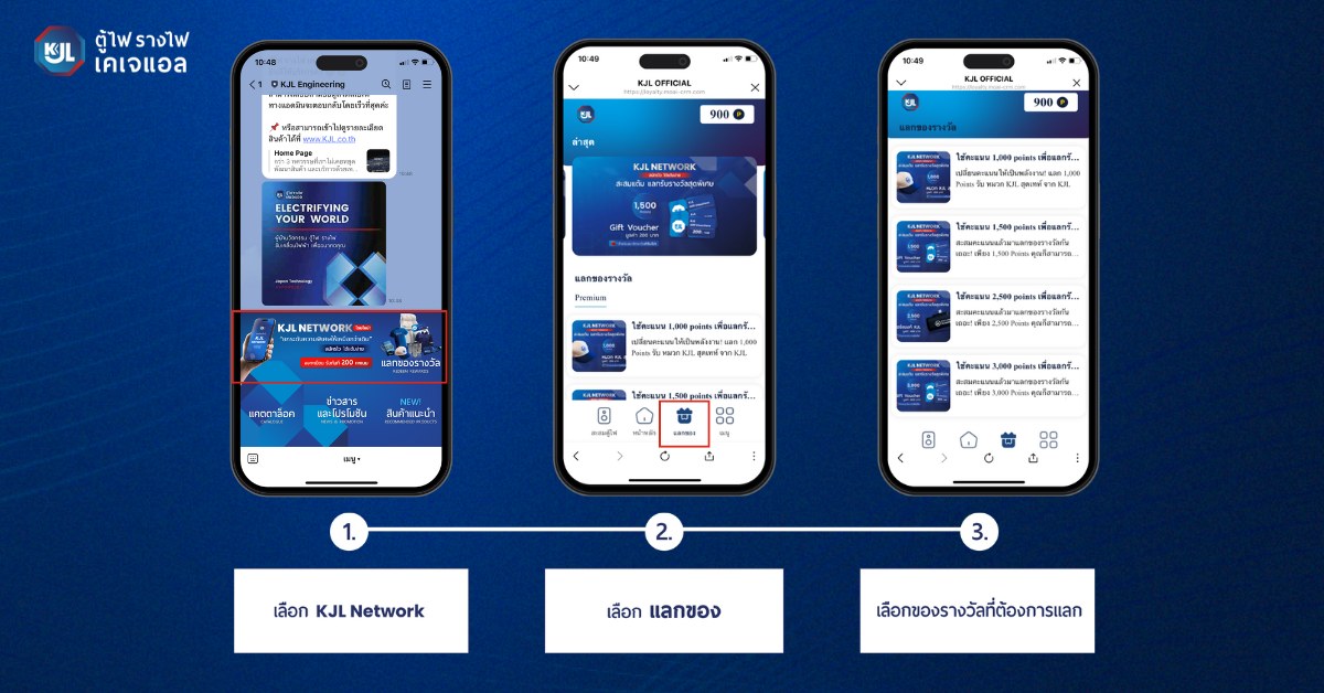 ขั้นตอนการแลกของรางวัล